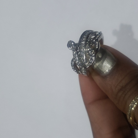 White Cubic Zircon Women Size 6 - Picture 7 of 8